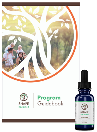 Image of the Shape program guidebook and drops. You can get an immune system boost in Orland Park, IL with support from a holistic doctor. Start the shape reclaimed program with the guidance of a functional medicine doctor in Orland Park, IL 60464. Call today!