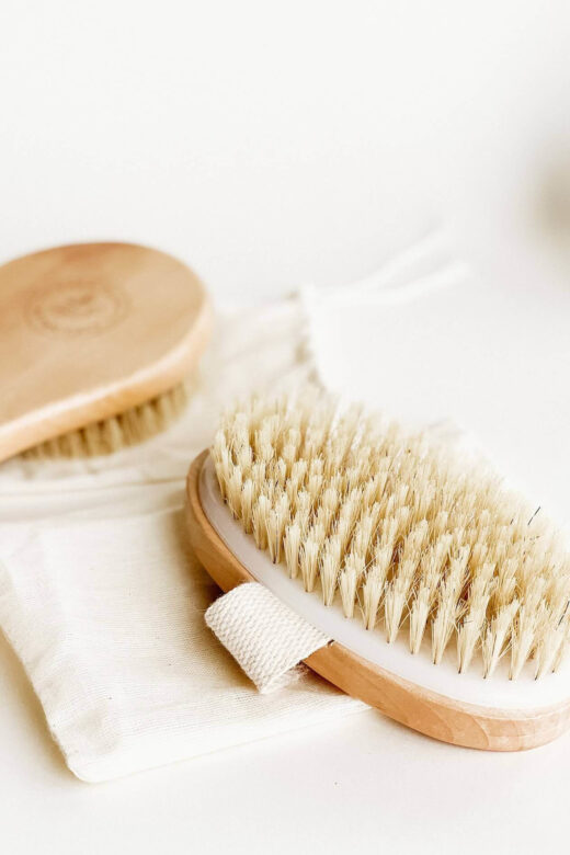 A close up of two brushes next to one another. Learn how a massage therapist in Orland Park, IL can help you with a lymphatic drainage massage in Orland Park, IL with dry brushing and more. Learn more about the benefits of an immune system boost Orland Park, IL today.