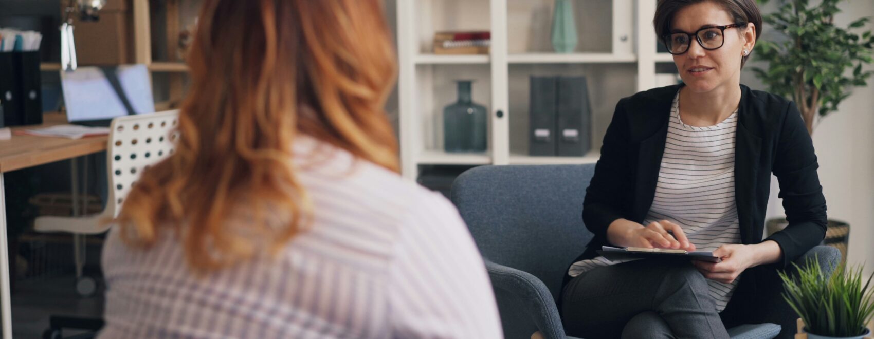 Woman having a consultation with a functional medicine doctor in Orland Park, IL